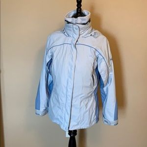 Columbia snow jacket size small blue